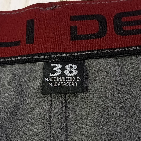 DenaLi Heathered Grey Flat Front Shorts Men's Size 38 - Picture 7 of 11